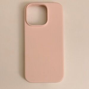 Pink Silicone Phone Case IPhone 16 Pro